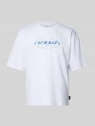 T-shirt met labelprint