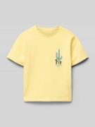 Regular fit T-shirt met stitching, model 'HELMUT'