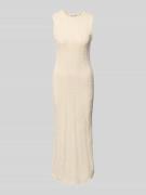 Gebreide jurk met ronde hals