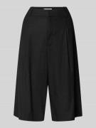 Wide leg korte broek met bandplooien, model 'izza'
