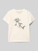 Regular fit T-shirt van puur katoen