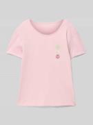 T-shirt met labelprint, model 'DAY AND NIGHT'