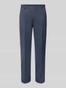 Regular fit pantalon met persplooien, model 'Lenon'