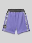 Sweatshorts met elastische band, model 'GLOBAL HEAT'