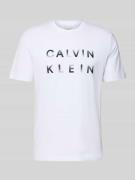 T-shirt met labelprint