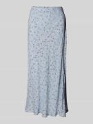 Uitlopende midirok met all-over motief, model 'NYA'