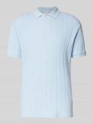 Slim fit poloshirt met structuurmotief, model 'JADEN'
