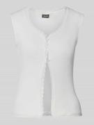 Regular fit gilet in riblook, model 'TIRADE'
