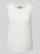 Tricottop met ajourpatroon