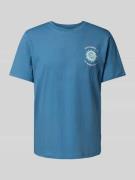 T-shirt met labelprint en ronde hals