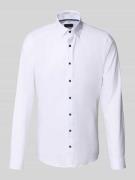 Super slim fit zakelijk overhemd met knoopsluiting