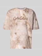 Oversized T-shirt met labelprint