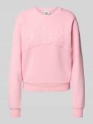 Sweatshirt met labelpatch, model 'Rebel'