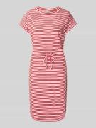 Knielange jurk met tunnelkoord, model 'PANDINNA'