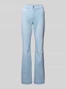 Flared jeans met strookzakken, model 'Leni'