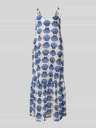 Midi-jurk met spaghettibandjes