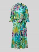 Midi-jurk met knoopsluiting