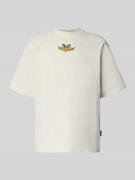 Oversized T-shirt met labelprint