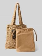 Tote bag met labelstitching