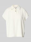 T-shirt met platte kraag
