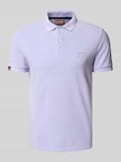 Regular fit poloshirt met labelstitching