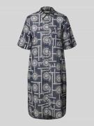 Relaxed fit overhemdjurk van katoenen voile