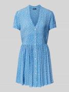 Knielange jurk met knoopsluiting