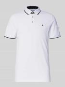 Slim fit poloshirt met logostitching, model 'PAULOS'