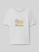 T-shirt met labelprint, model 'CALMA'