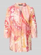 Regular fit blouse met 3/4-mouwen