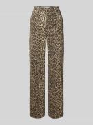 Loose fit jeans met dierenprint, model 'TESSA'