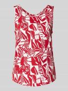 Regular fit top van katoenmix