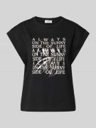 Regular fit T-shirt van puur katoen