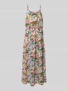 Getailleerde maxi-jurk met all-over motief, model 'WINNER'