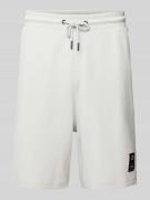 Relaxed fit sweatshorts van katoenmix