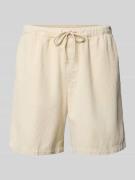 Korte regular fit rok van corduroy met elastische band, model 'BILL'