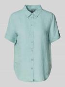 Regular fit overhemdblouse van puur linnen