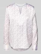Regular fit blouse met tuniekkraag