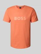T-shirt met labelprint