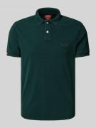 Regular fit poloshirt met labelstitching