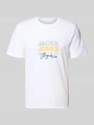 T-shirt met labelprint