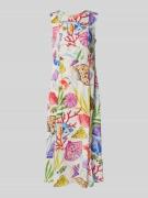 Midi-jurk van pure viscose