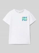 Regular fit T-shirt van puur katoen