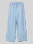Wide leg jeans van zuiver katoen