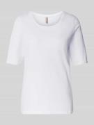 T-shirt met ronde hals, model 'Babette'