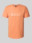 T-shirt met labelprint