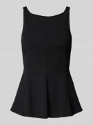 Top met bandjes en ronde hals