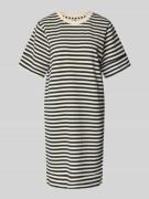 Knielange sweatjurk met ronde hals, model 'BARNI'