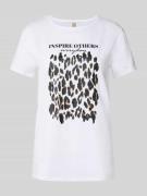 T-shirt met statementprint, model 'RINA'