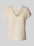Gebreid shirt met V-hals, model 'Sirukus'